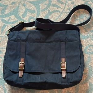 Mens Navy blue Messenger bag Fossil